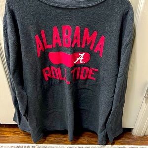 Alabama Crimson Tide Charcoal Long sleeve t shirt new condition